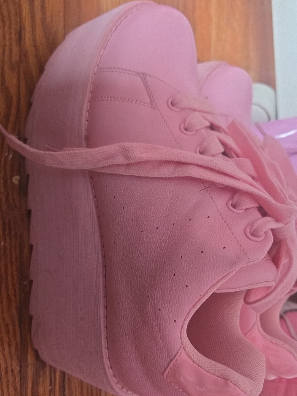 Women's Pink Platform Sneakers